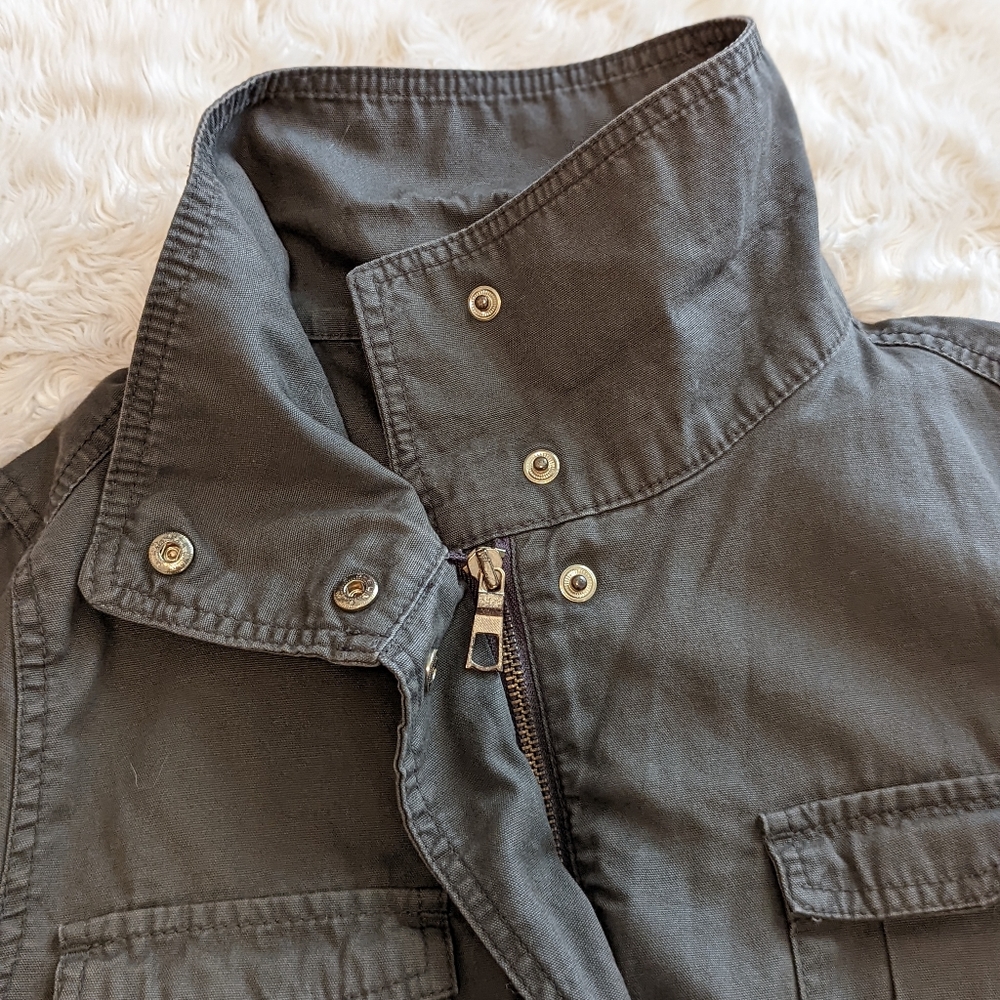 Olive Cargo Old Navy Khaki Green Jacket - Picture 4 of 16